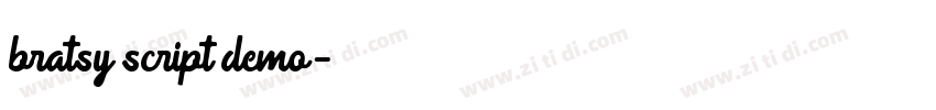 bratsy script demo字体转换